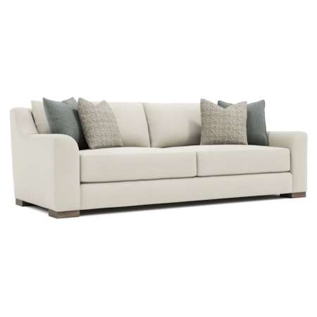 Fabric Sofa w/Block Feet