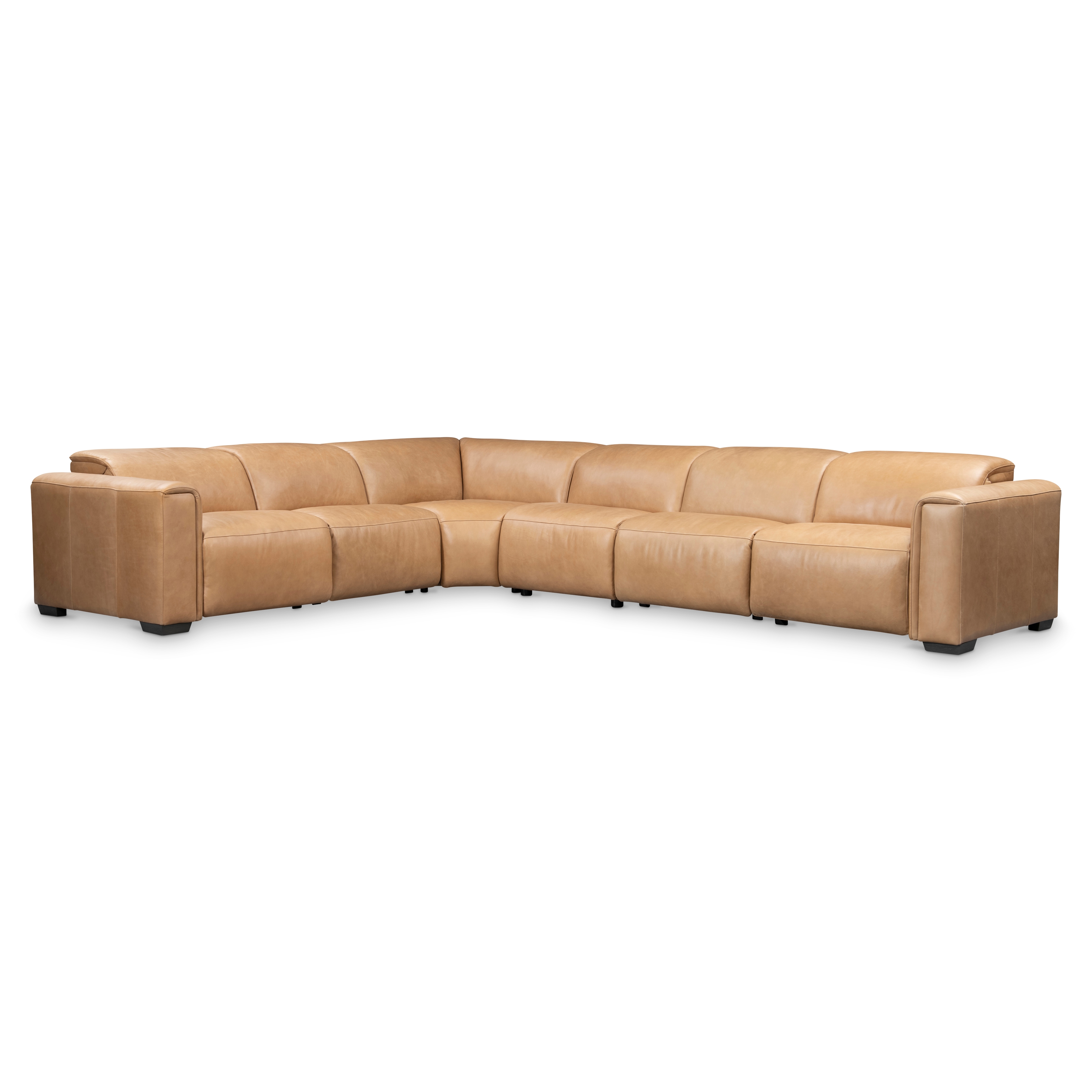 Billings Leather Power Motion Sectional