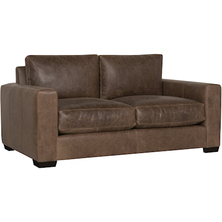 Dawkins Leather Loveseat