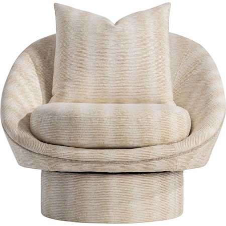 Lucia Fabric Swivel Chair