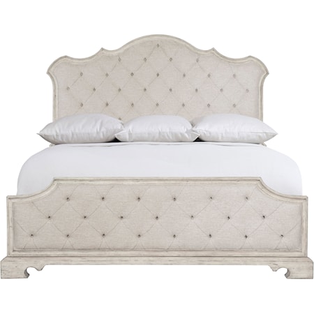 Queen Upholstered Panel Bed