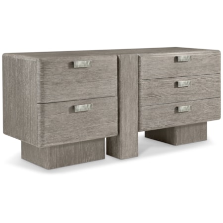 5-Drawer Dresser w/Offset Post