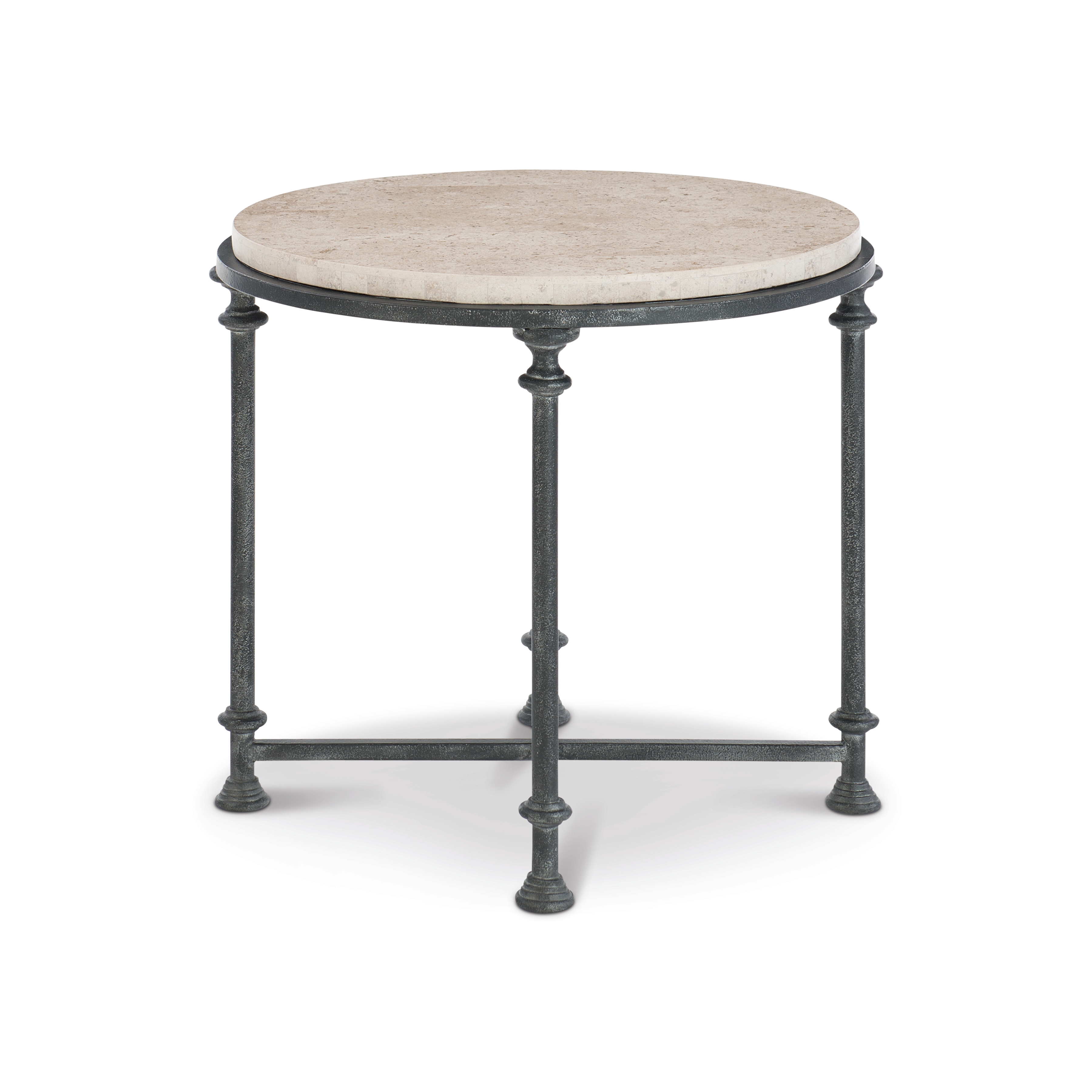 Round Metal End Table