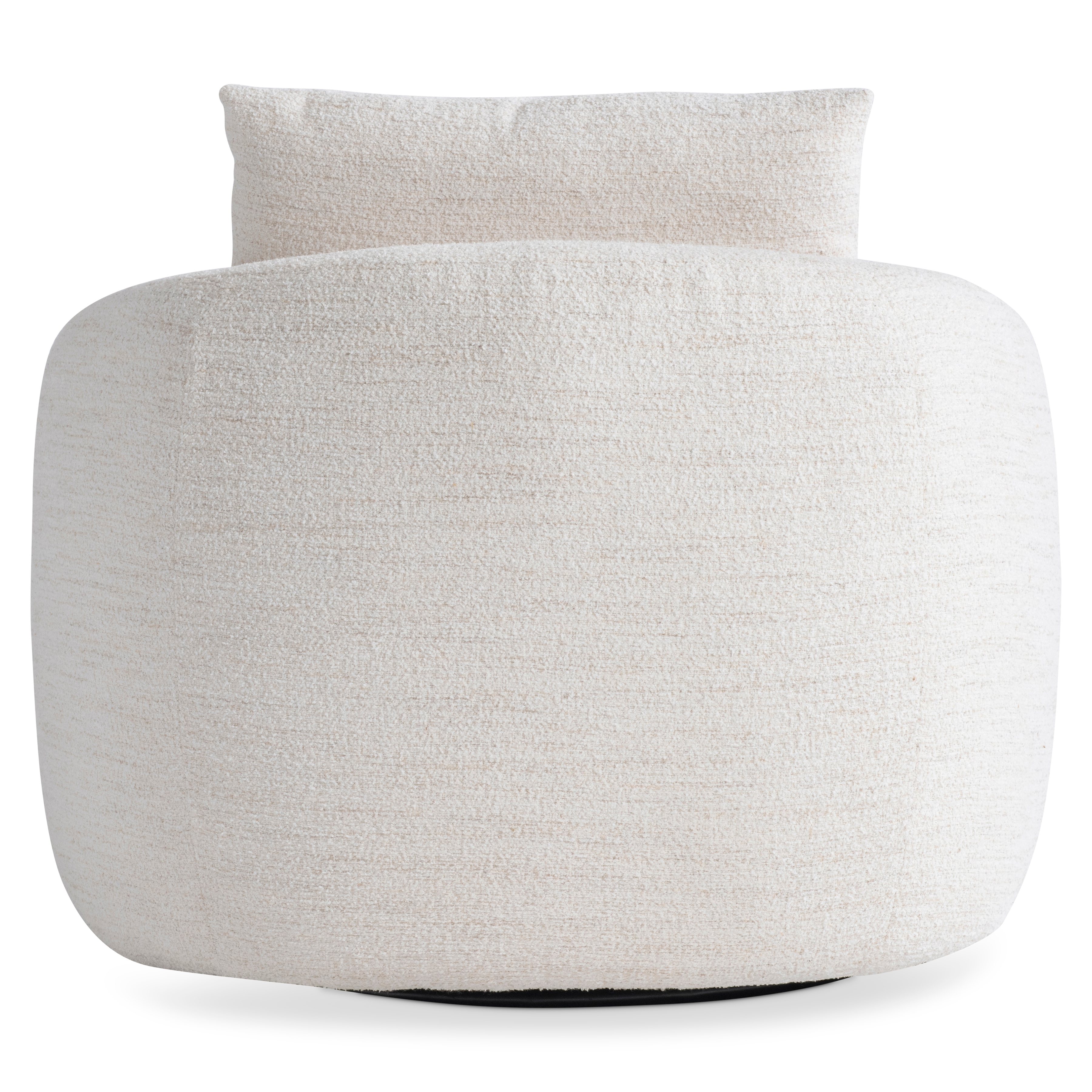 Plush Fabric Swivel Chair