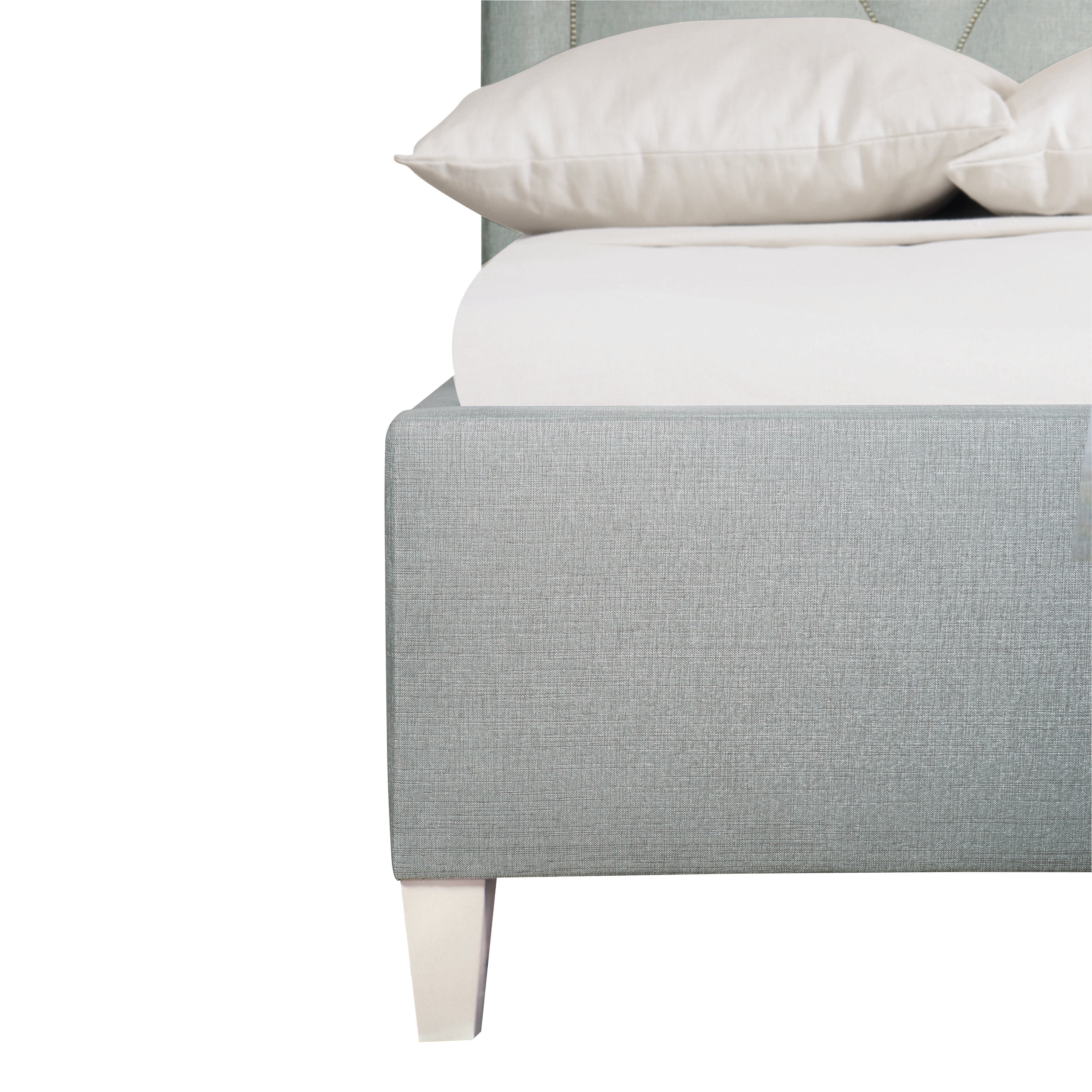 King Upholstered Panel Bed