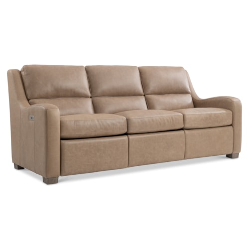 Contemporary Ventura Leather Power Motion Sofa