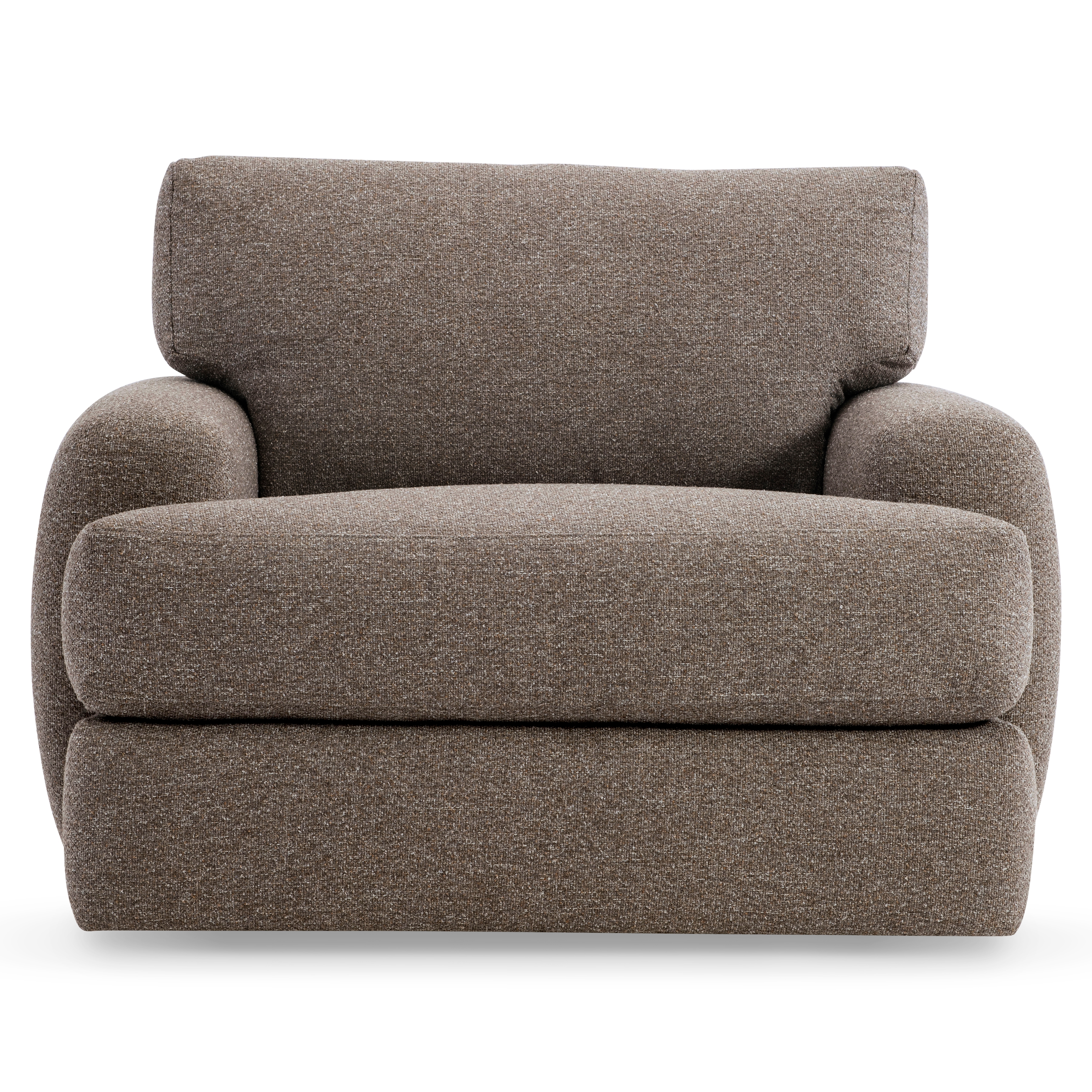 Plush Swivel Chair w/360-Degree Rotation