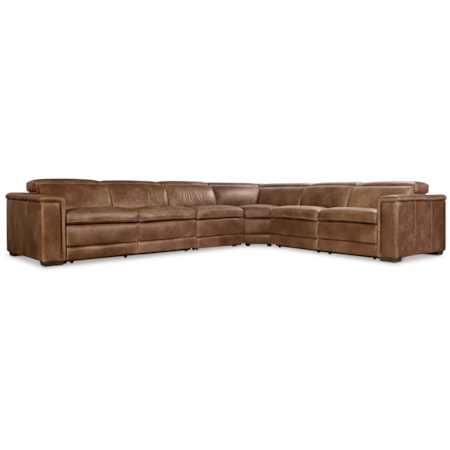 Lioni Leather Sectional