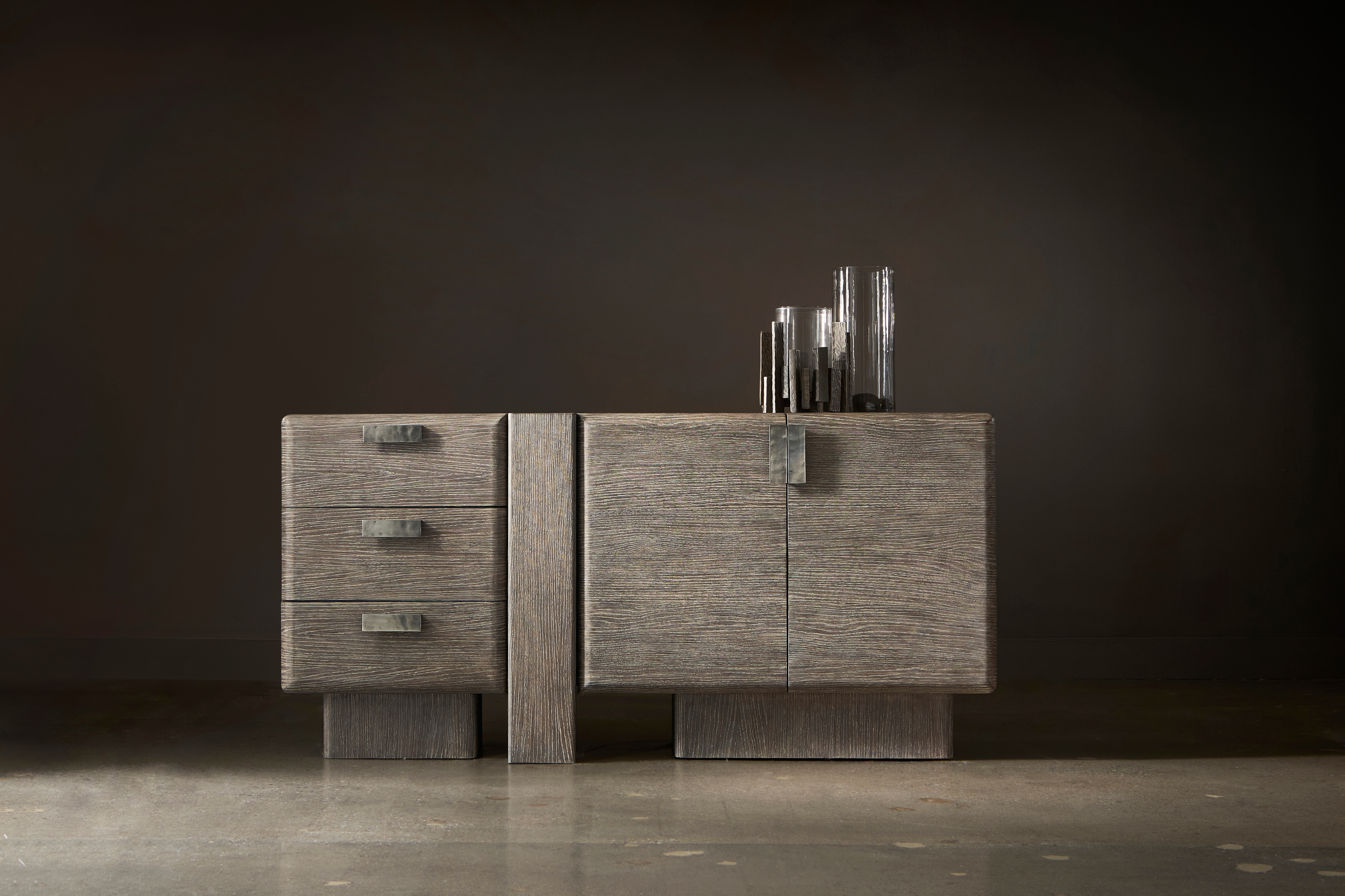 Bernhardt Monolith 2-Door Storage Buffet w/Offset Post