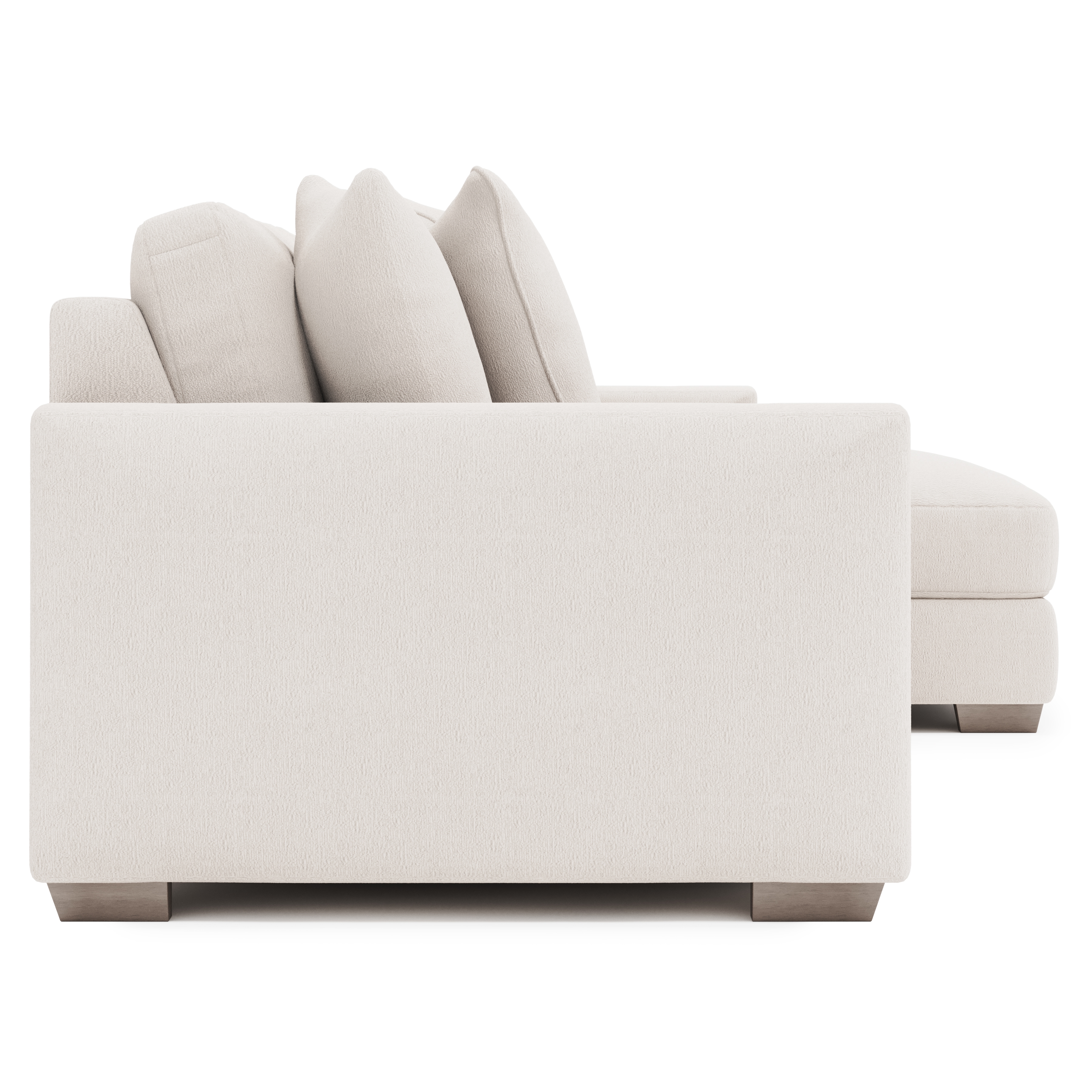 2-pc. Chaise Sectional w/Throw Pillows