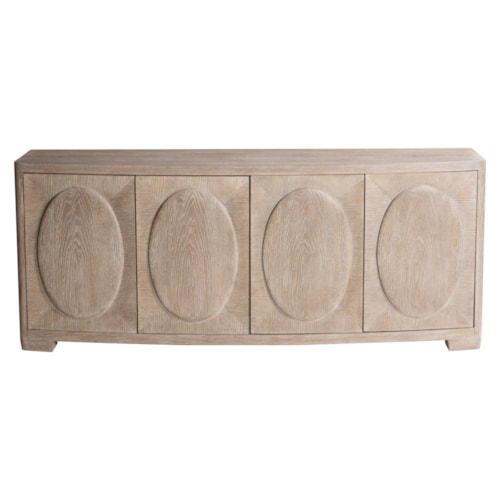 Buffet with Oval Motif Soft-Close Doors