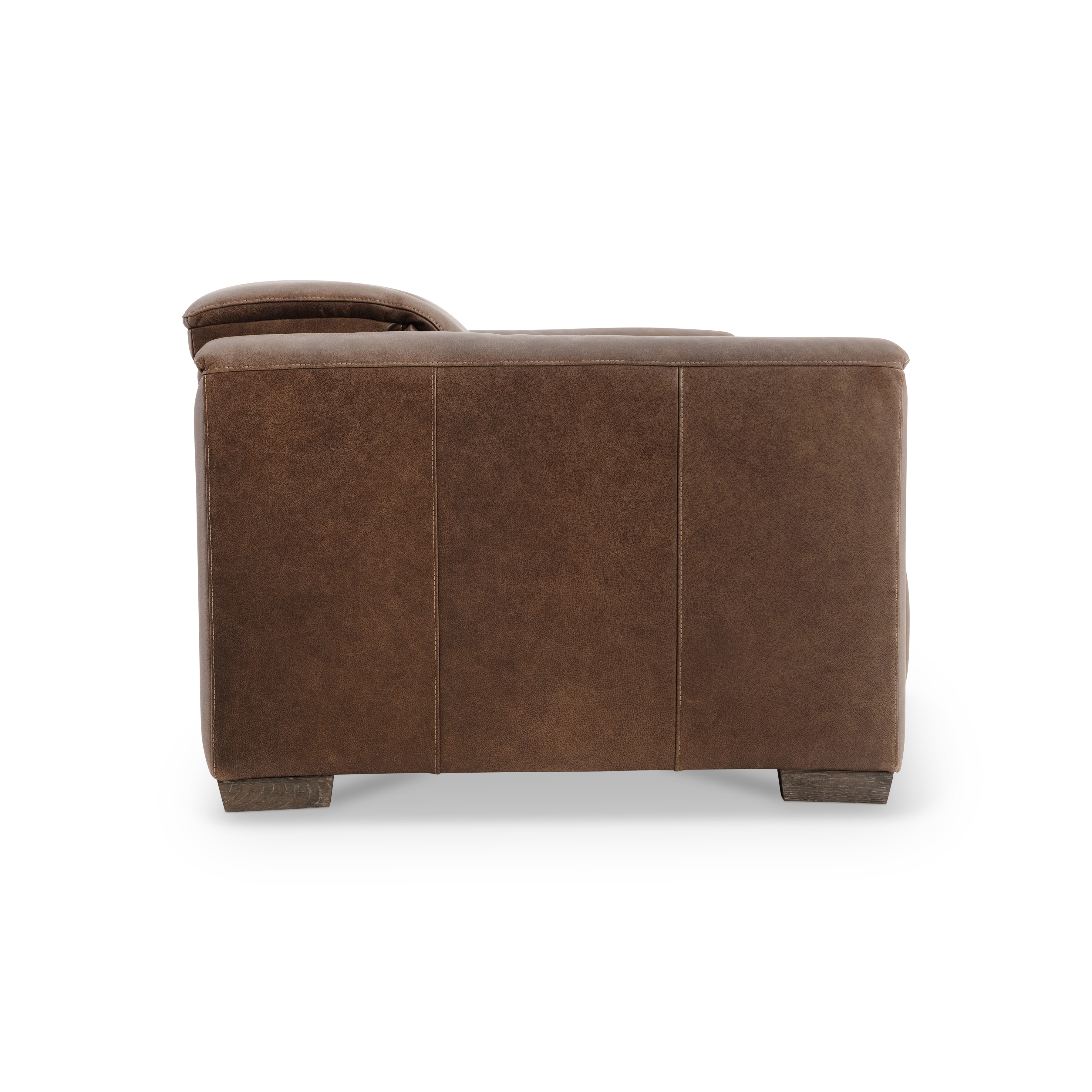 Power Reclining Leather Club Sofa