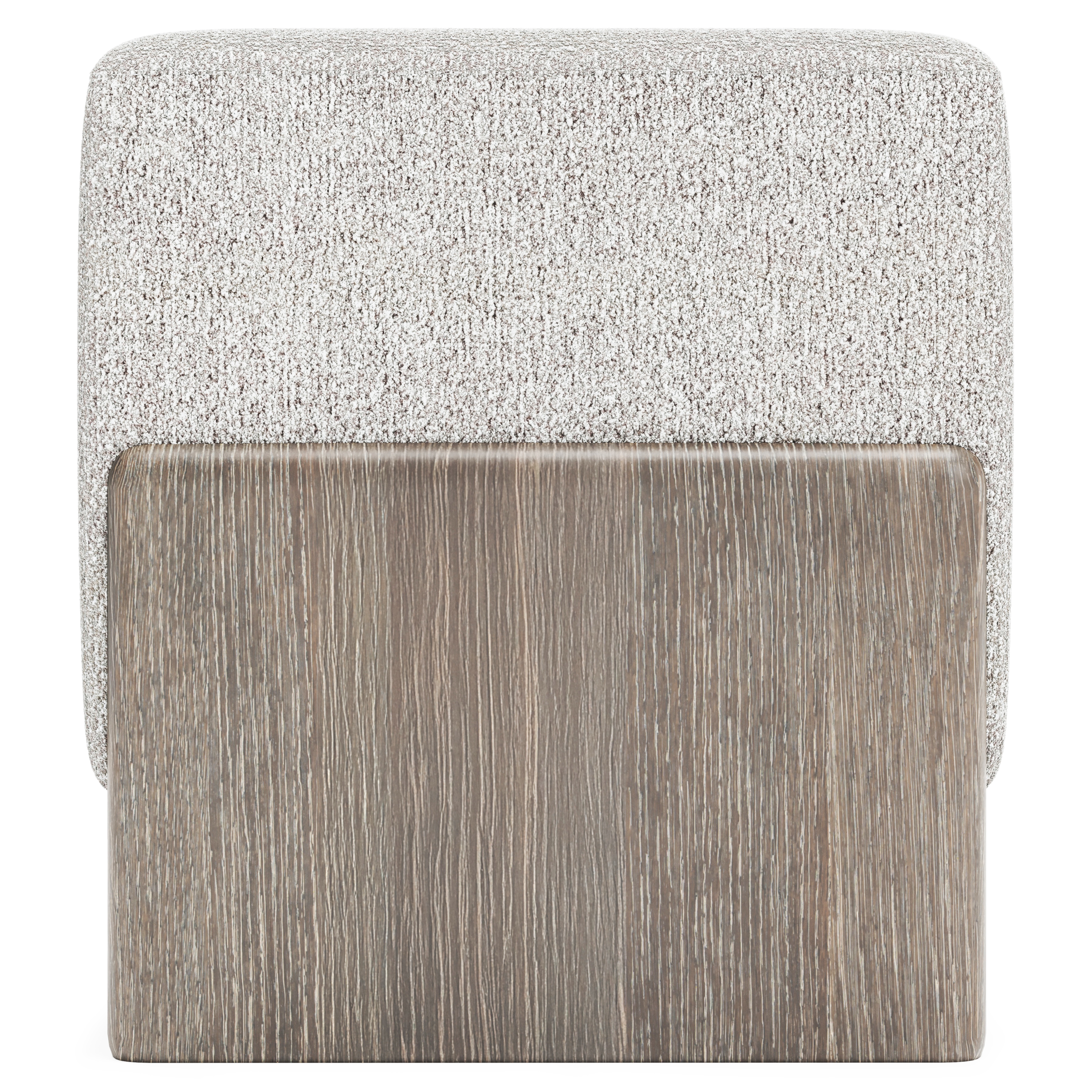 56" Upholstered Bench w/Wood Cradle Base