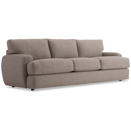 Plush Fabric Sofa w/Oversized Arms