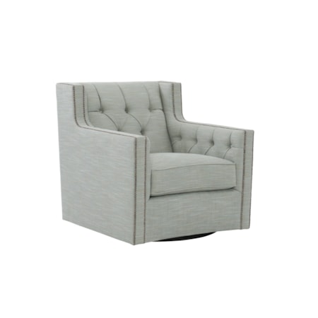 Candace Fabric Swivel Chair