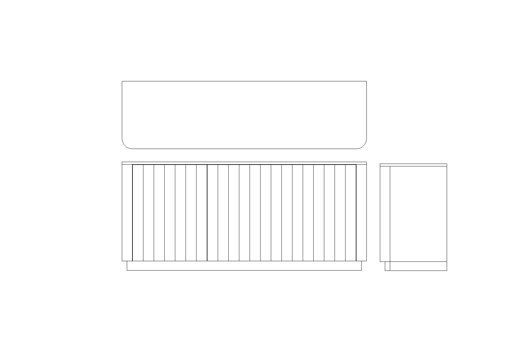 Bernhardt Loggia Loggia Three-Door Buffet