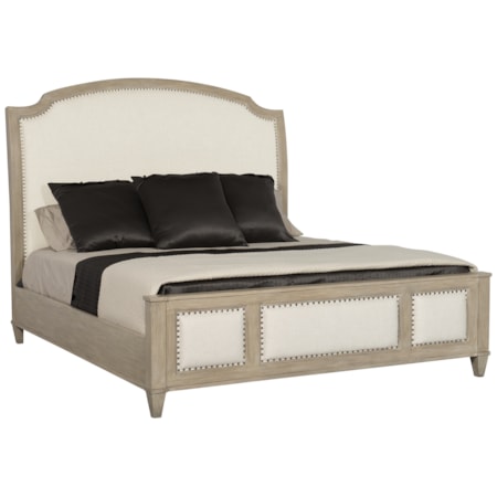 King Upholstered Sleigh Bed