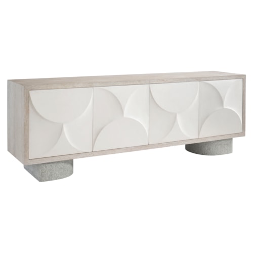 Lunula 4-Door Entertainment Credenza