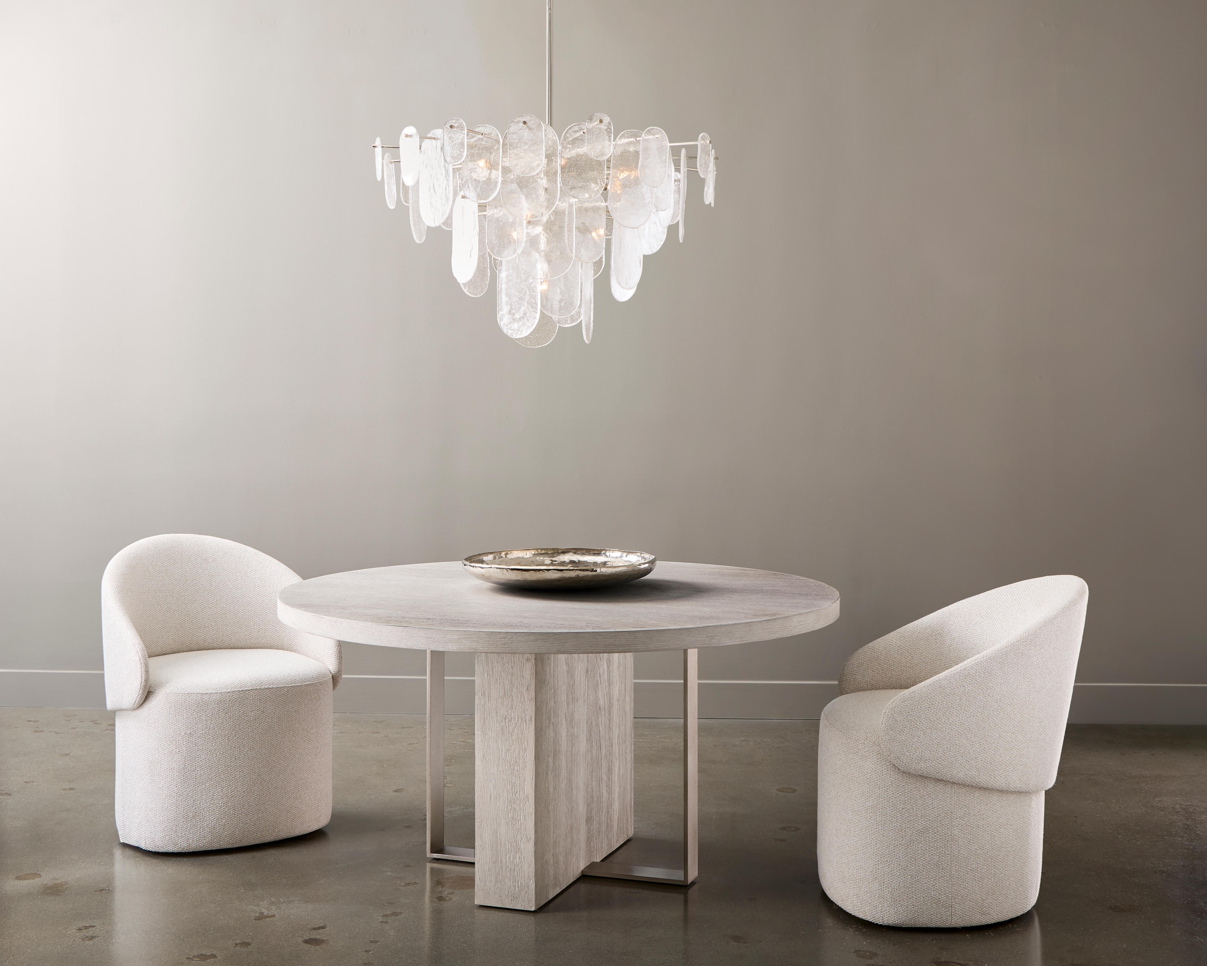 Bernhardt Tempo Barrel Dining Chair w/Hidden Casters