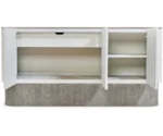 Bernhardt Monolith Faux-Stone 3-Door Buffet w/Plinth Base
