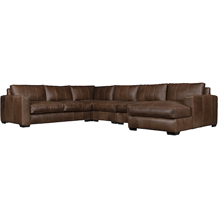 Dawkins Leather Sectional