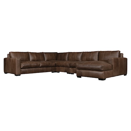 Dawkins Leather Sectional