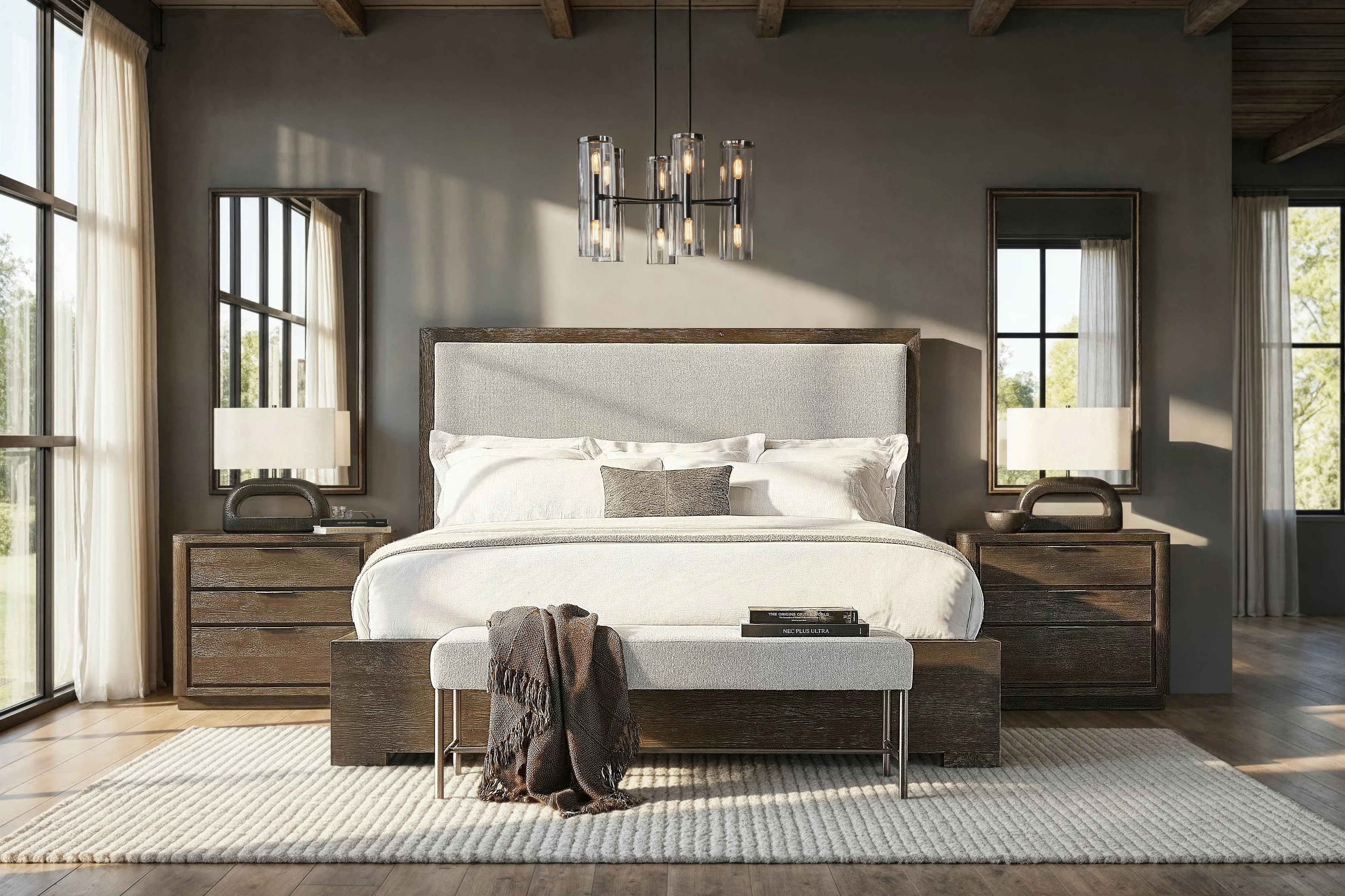 Bernhardt Outline 360506 Outline Upholstered Bench | Baer's Furniture ...