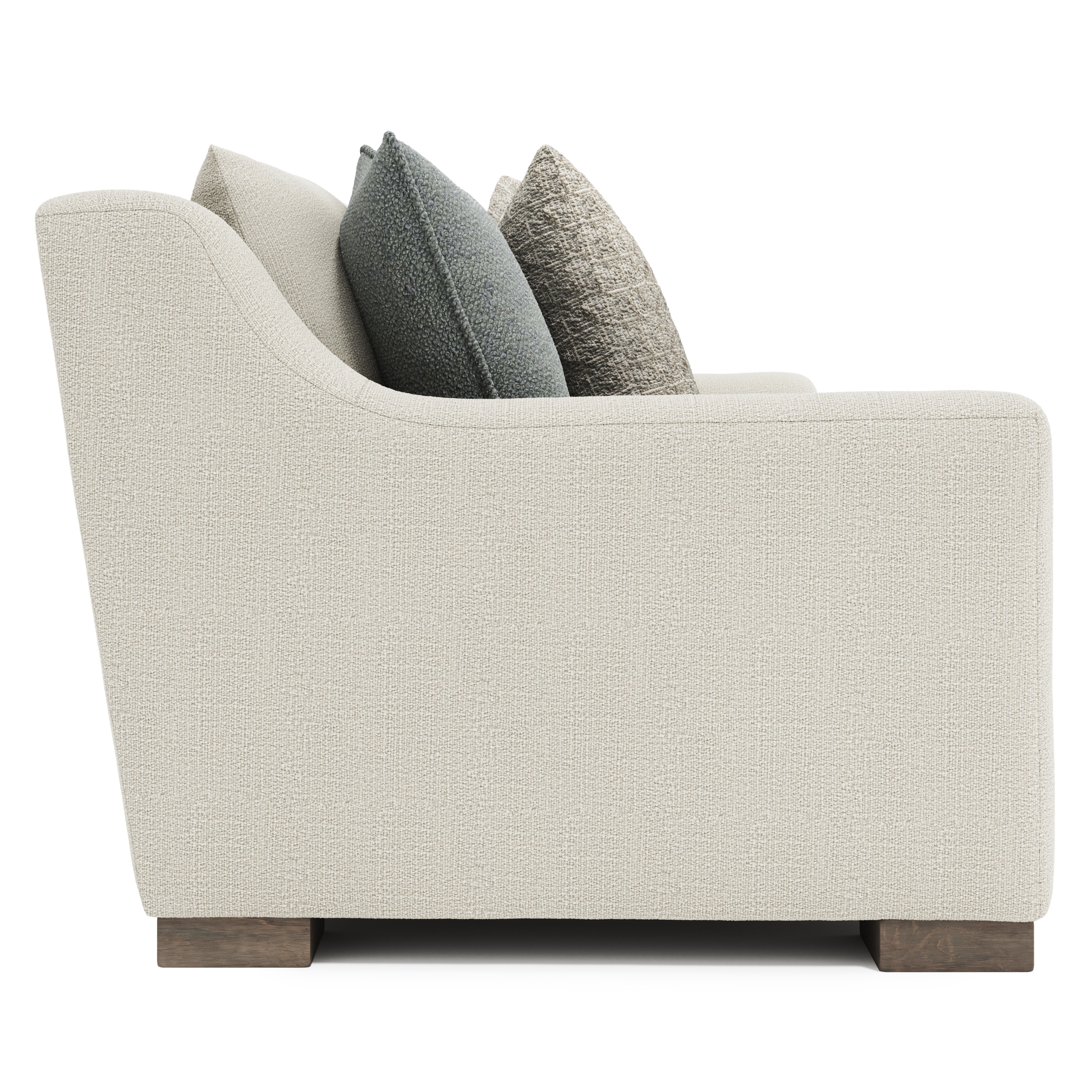 Fabric Sofa w/Block Feet