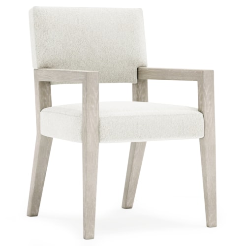 Contemporary Upholstered Dining Chair w/Open Back