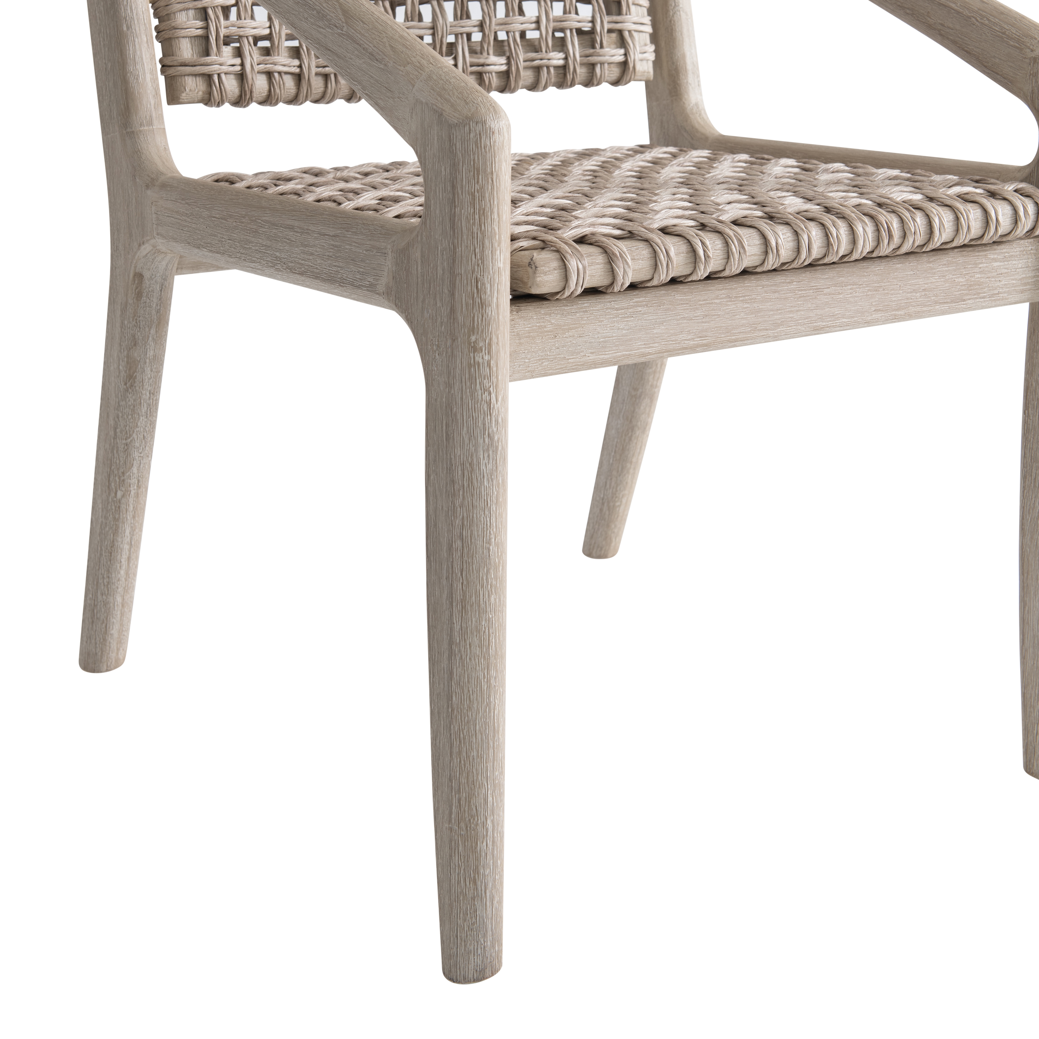 Bernhardt Bernhardt Exteriors Outdoor Open-Weave Dining Arm Chair