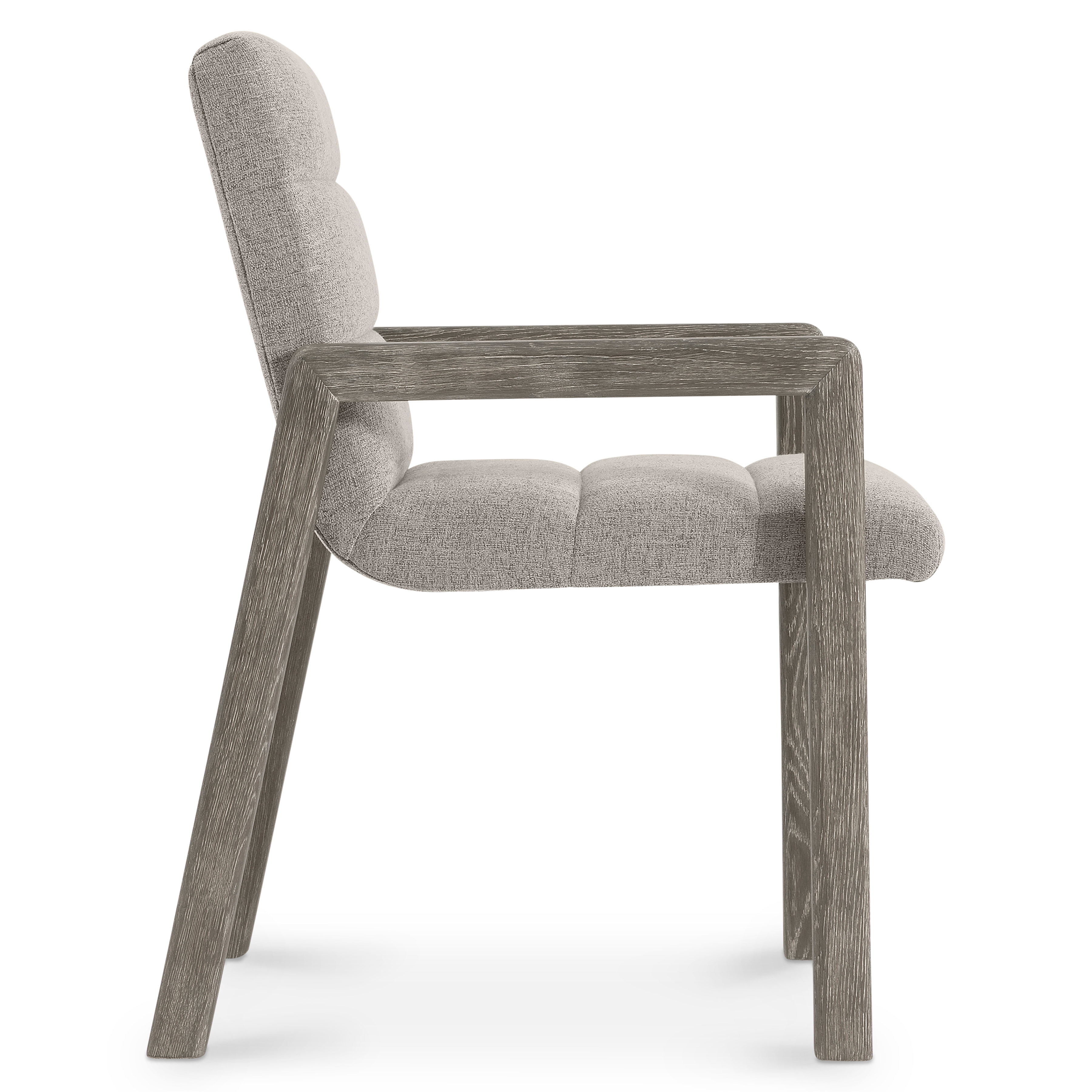 Upholstered Dining Armchair w/Open Arms