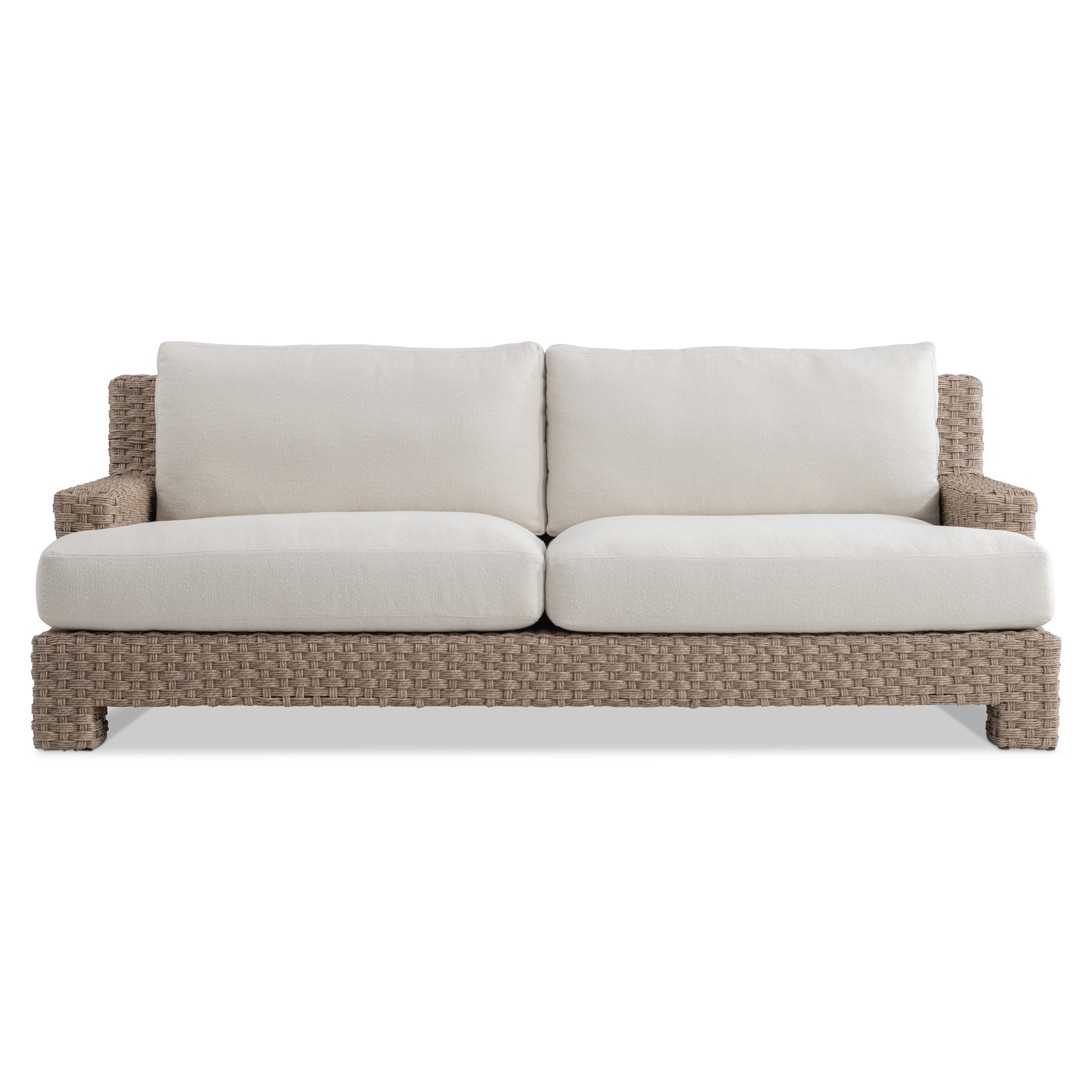 Woven Outdoor Sofa w/T-Cushions