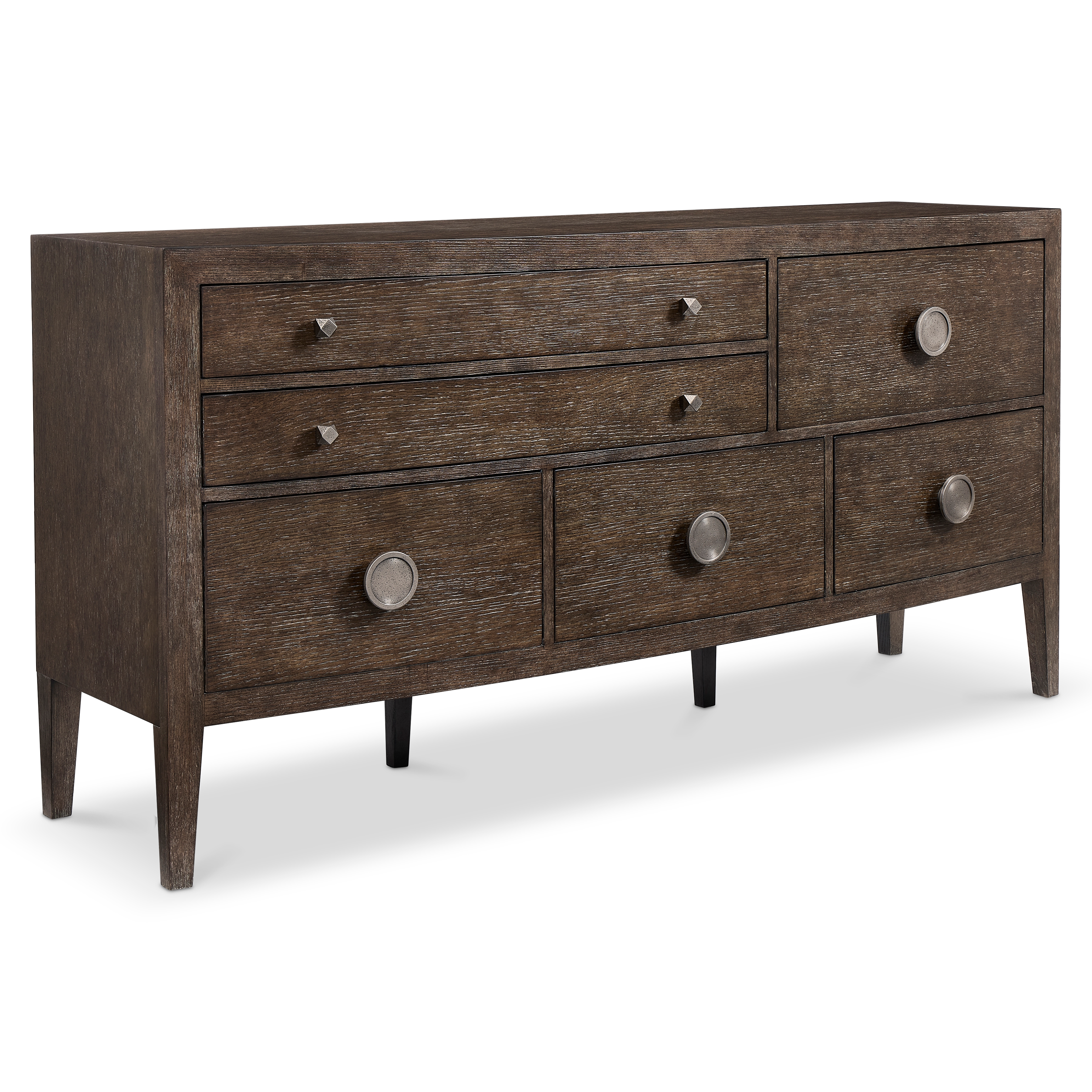 Westwood Design Westfield WWDWF-DD-N8108L-HBR Farmhouse 6-Drawer Dresser | Wayside Furniture & Mattress