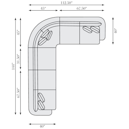 Jules Fabric Sectional
