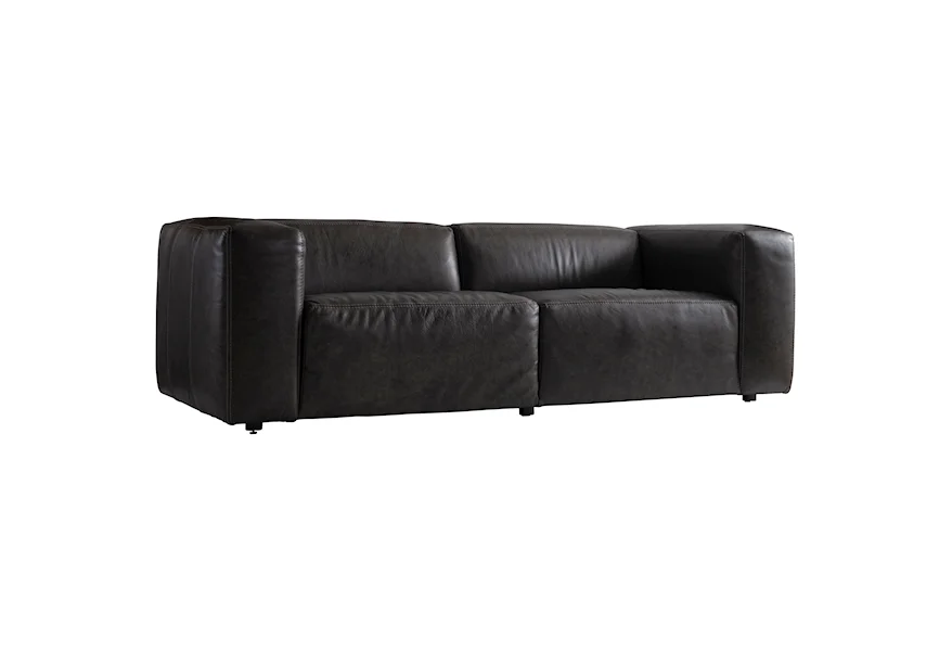 Plush Leather Sofa by Bernhardt at Belfort Furniture