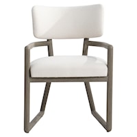 Contemporary Outdoor Dining Arm Chair