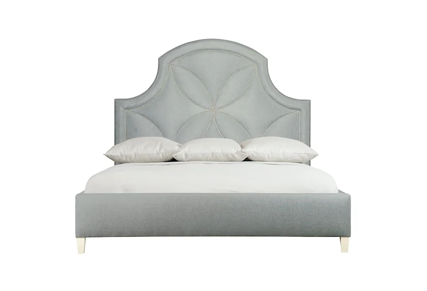 Calista King Upholstered Panel Bed by Bernhardt at Baer's Furniture