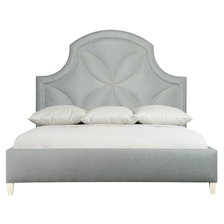 King Upholstered Panel Bed