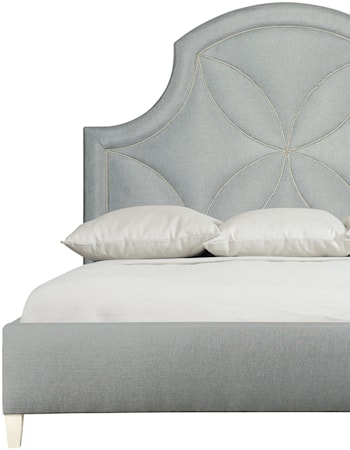 King Upholstered Panel Bed