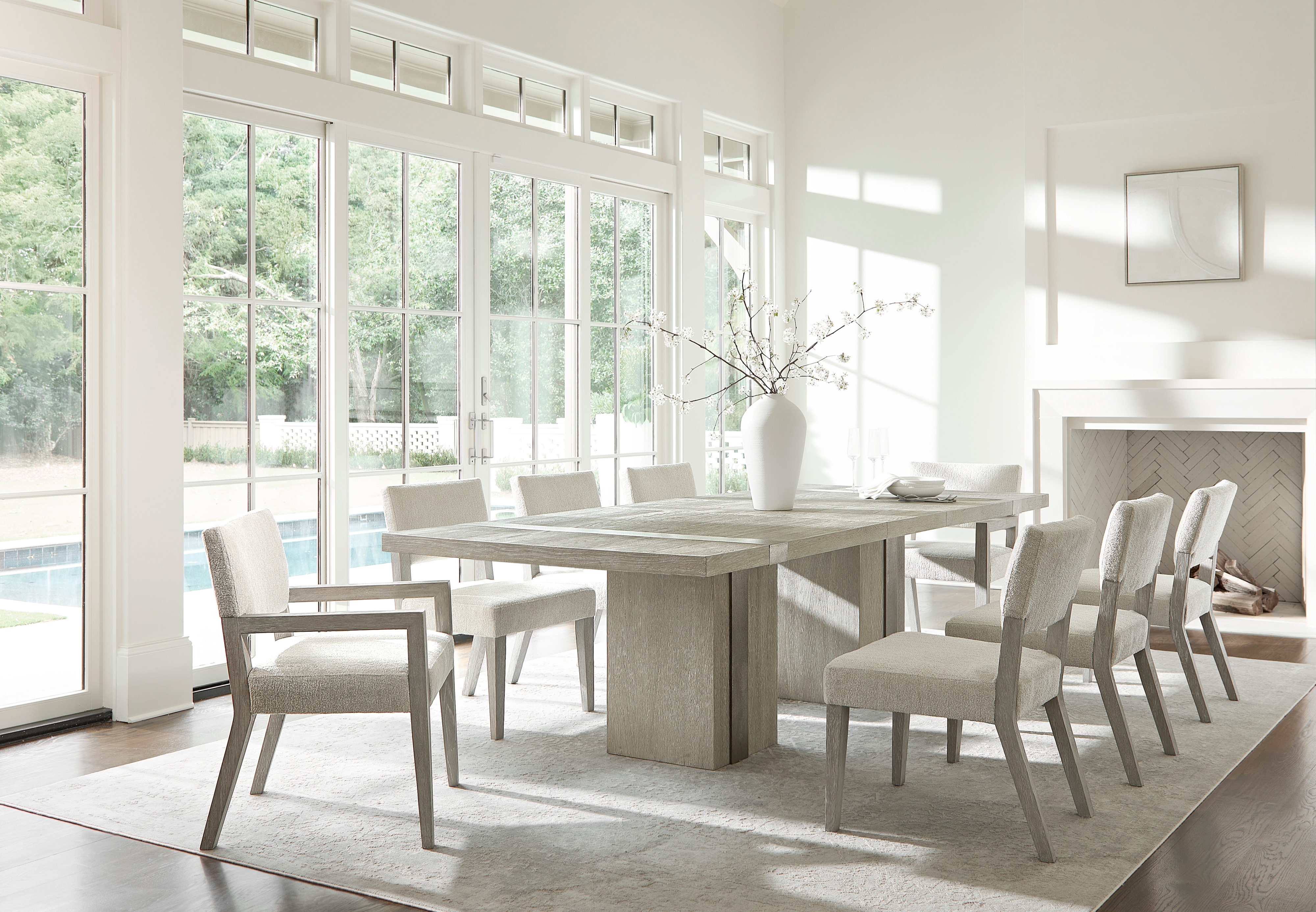 Bernhardt Tempo Upholstered Dining Chair w/Open Back