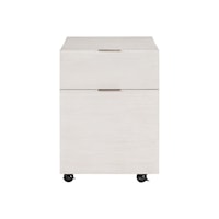 Contemporary File Cabinet with Casters