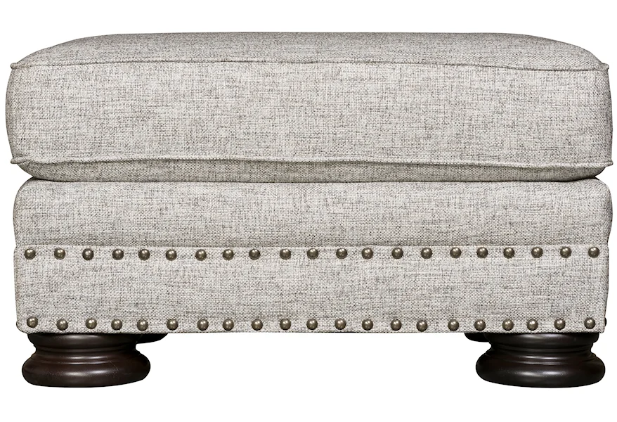 Bernhardt Living Foster Fabric Ottoman by Bernhardt at Z & R Furniture