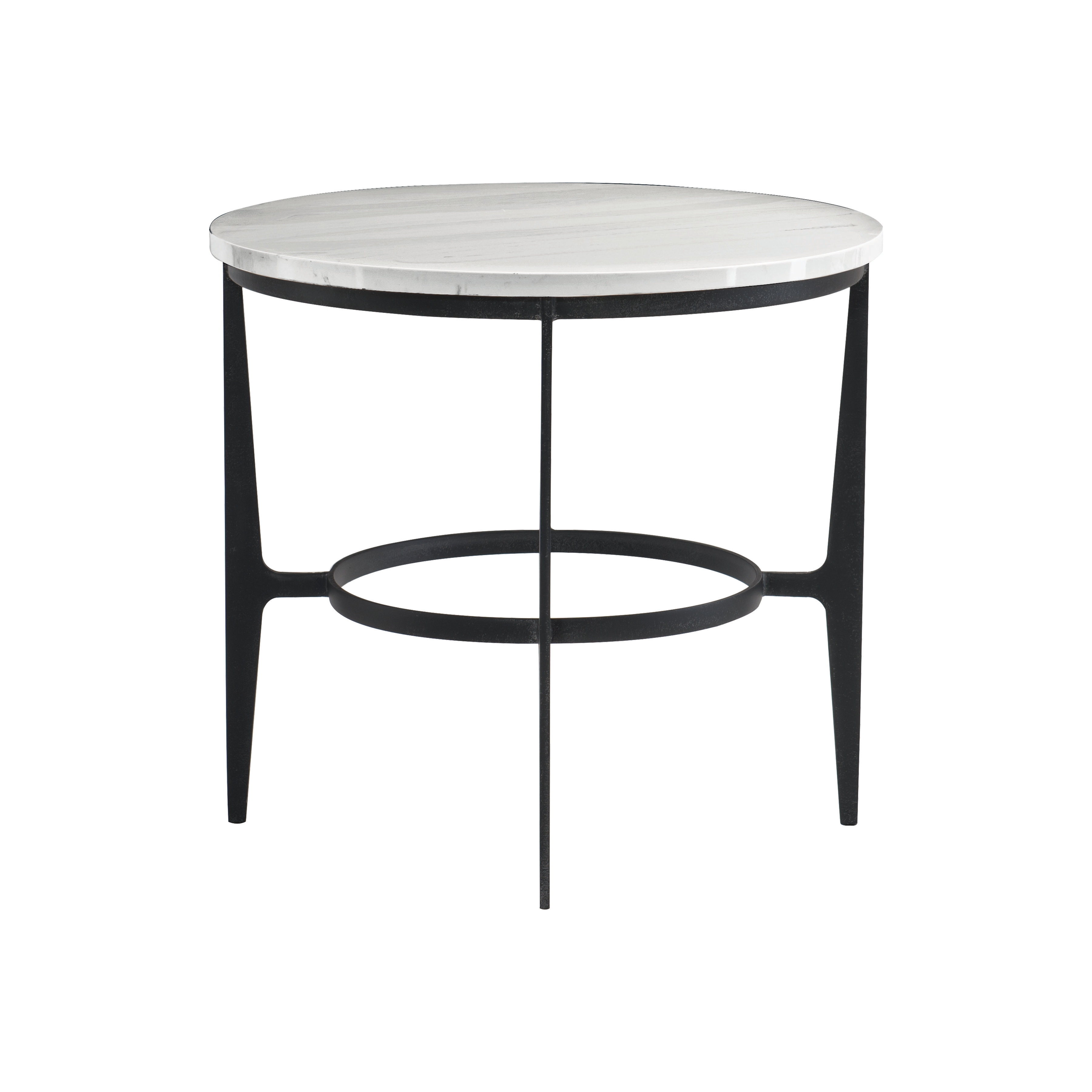 Round Metal End Table
