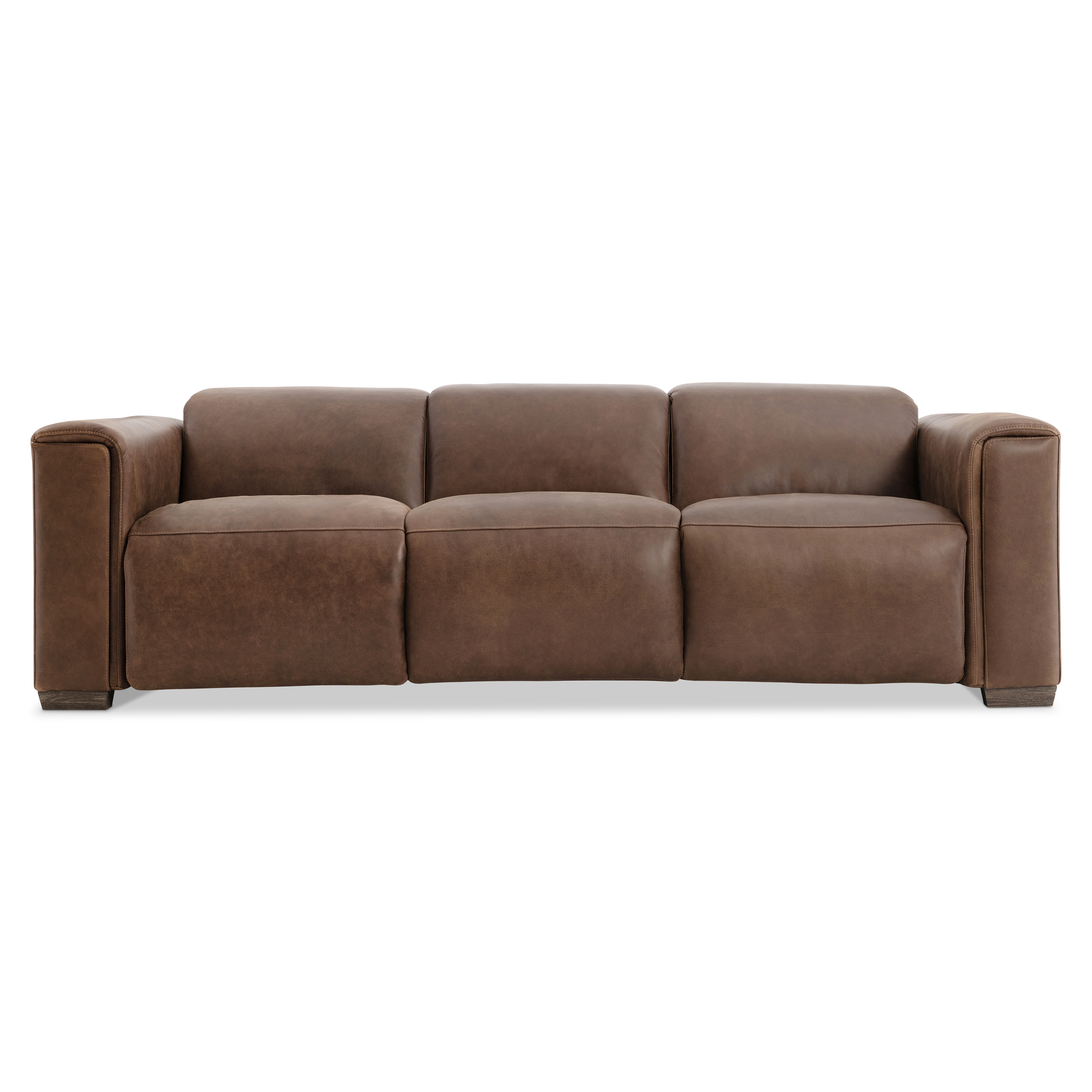Power Reclining Leather Club Sofa