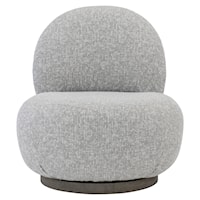 Contemporary Outdoor Swivel Accent Chair