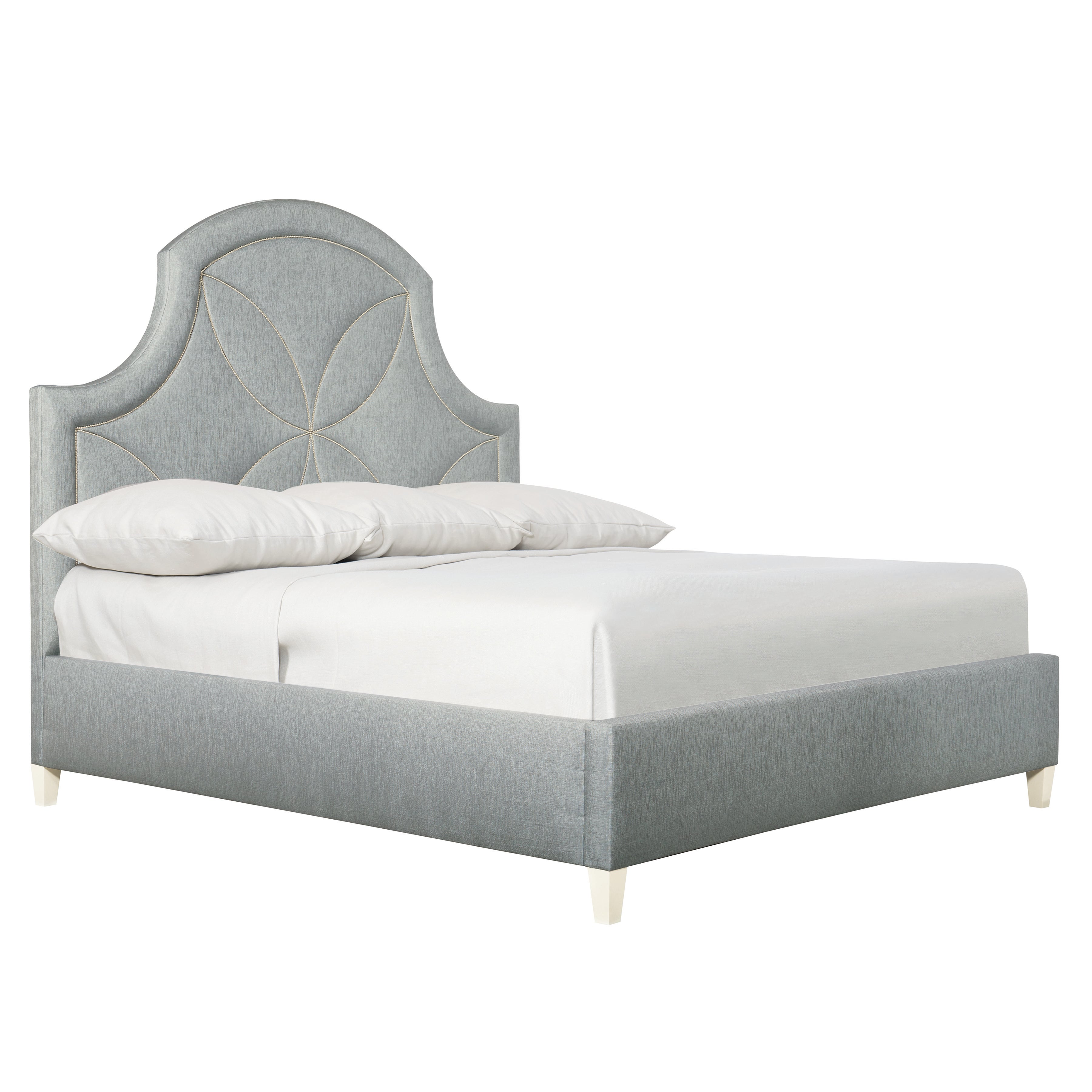 King Upholstered Panel Bed