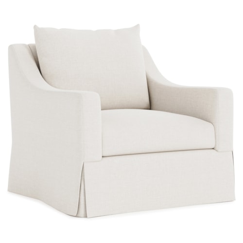 Contemporary Grace Fabric Swivel Chair