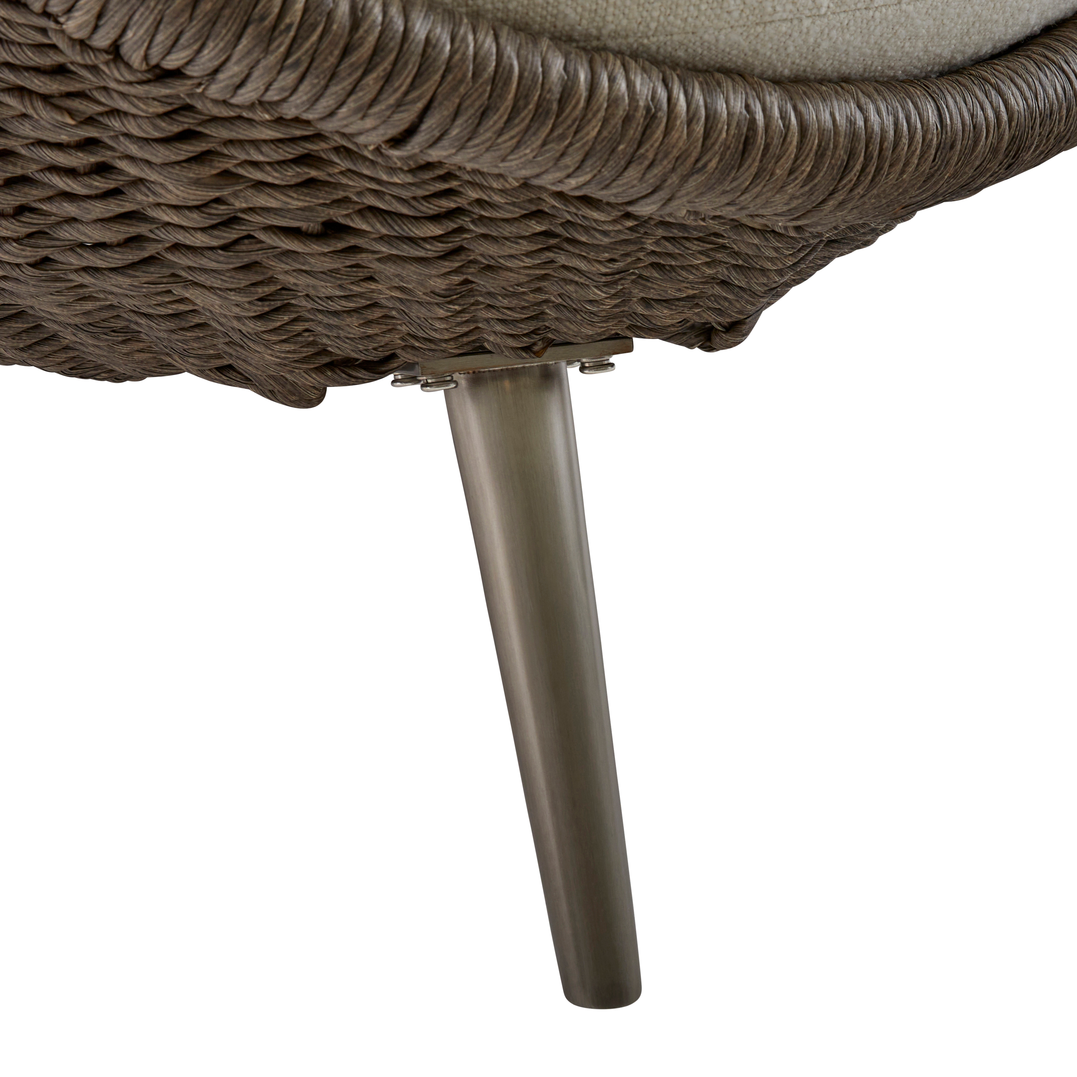 Bernhardt Bernhardt Exteriors Woven Papasan Outdoor Sofa w/Kidney Pillows