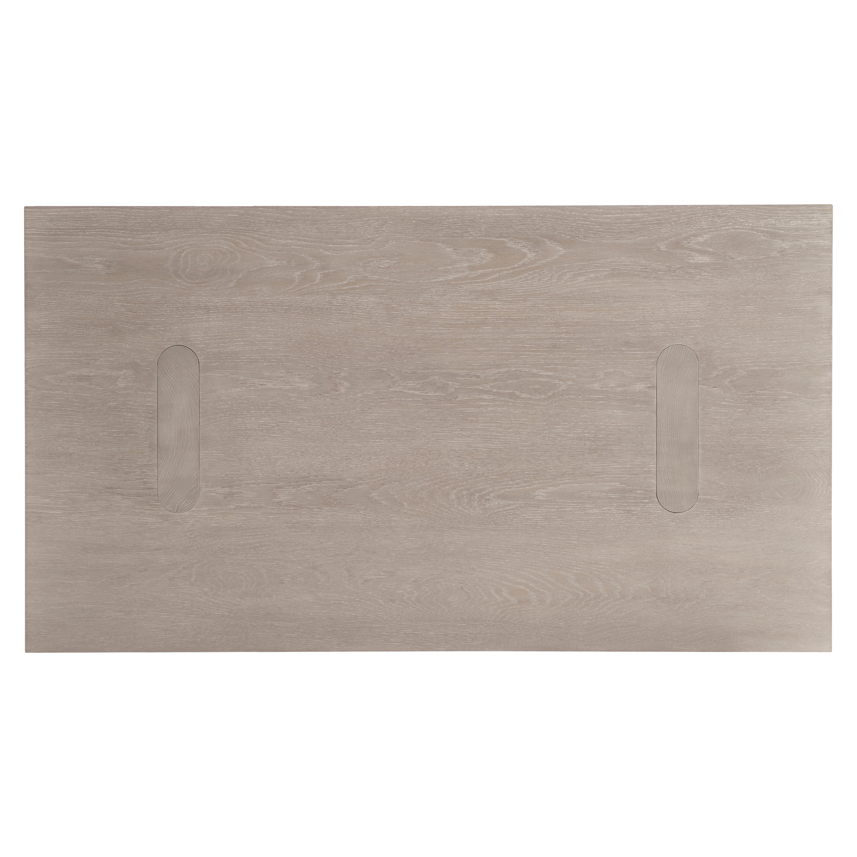 58" Wood Double-Pedestal Cocktail Table