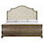 Bernhardt Rustic Patina Rustic King Upholstered Bed with Tufted Headboard